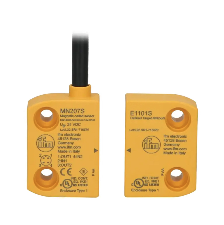 Magnetischer Sicherheitssensor ifm electronic MN207S - MN14005-AKOG/L/0.1m/-H/US